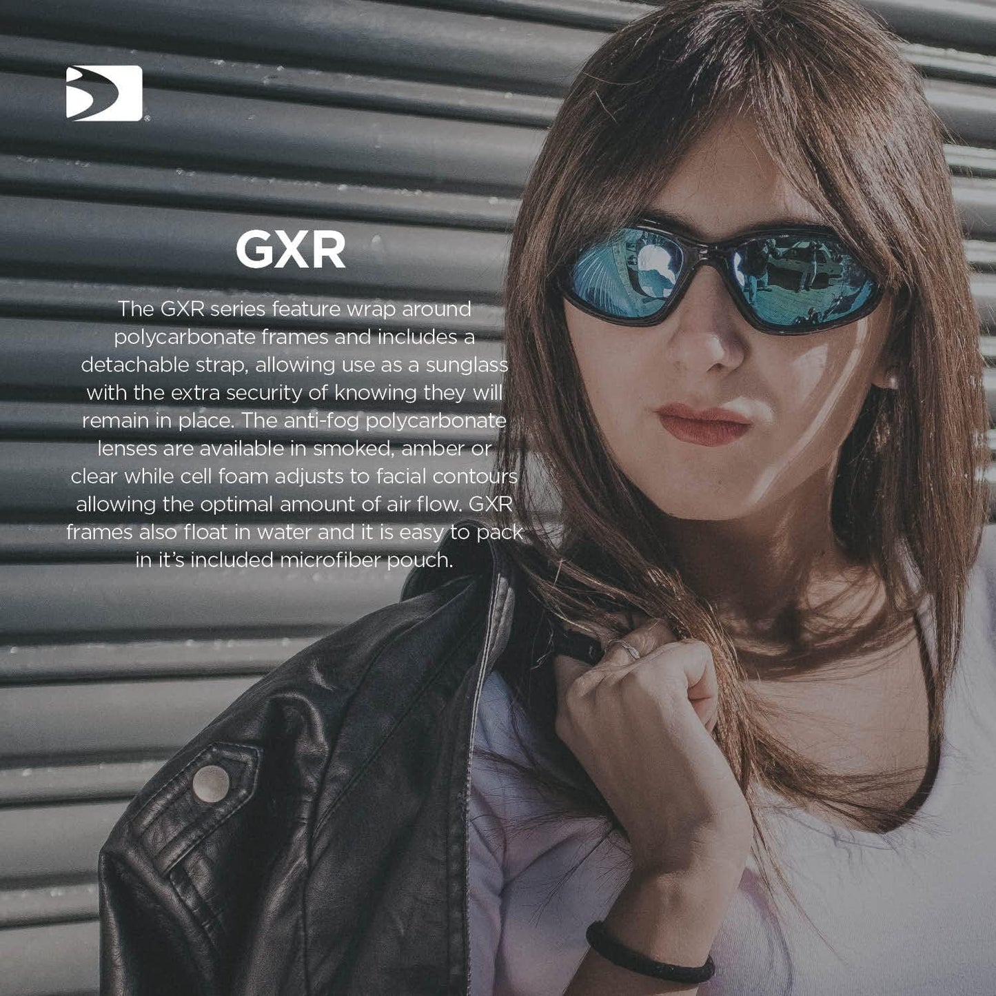 Bobster GXR ®, Matte Black Frame, Cyan Mirror Lens
