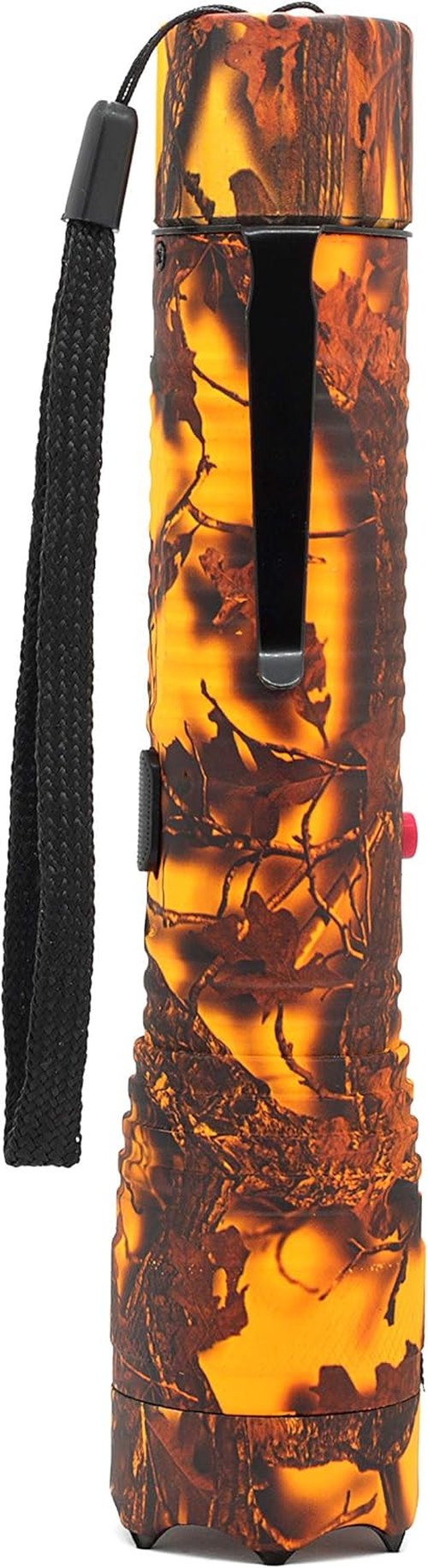 Elite Force Tactical Heavy Duty Flashlight Stun Gun - High Voltage Police Grade Strength - Rechargeable Batteries - Bright LED Flashlight with Three Modes