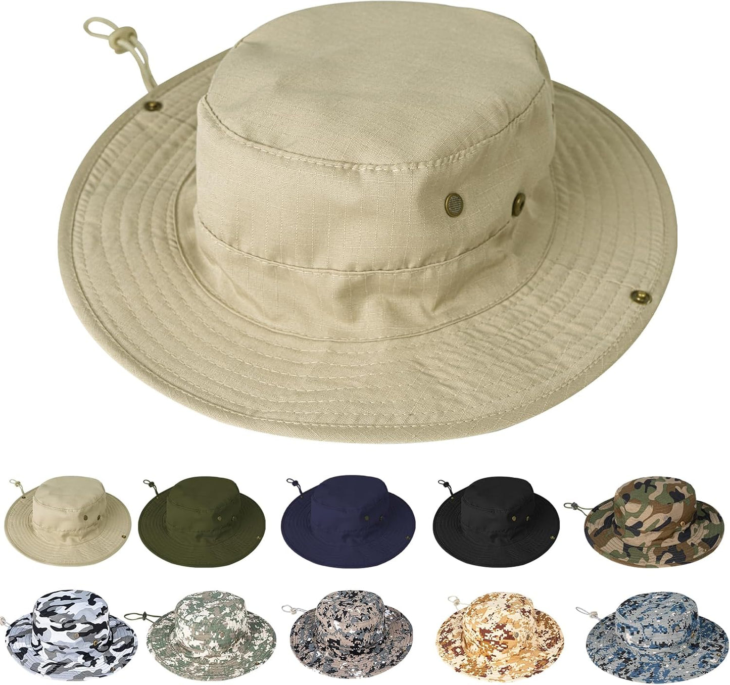 UPF 50+ Sun Hat | Foldable Boonie Hat for Men & Women | Fishing & Hiking