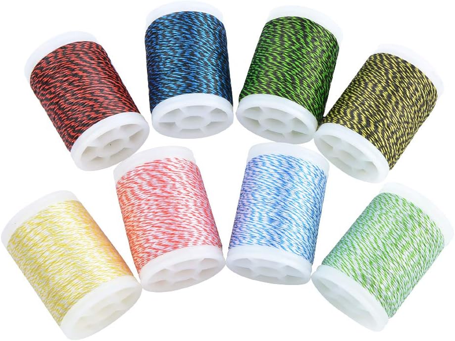 SHARROW 131 yard/120 m Archery Bow String Serving Thread Durable Nylon Bowstring Serving Thread for Compound Recurve Bow Tying Peep Sight Nock Point