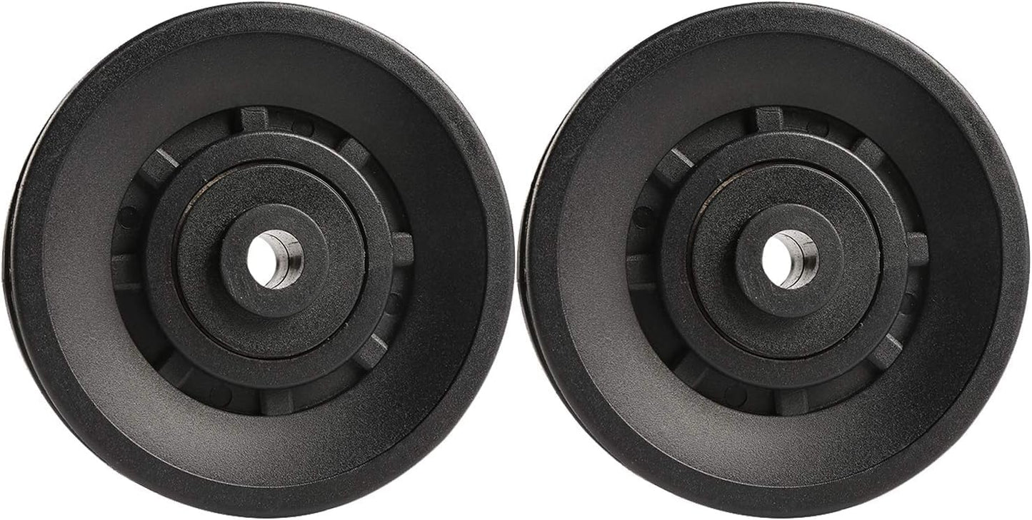 90mm(3.54inch) Universal Bearing Pulley Wheel for Cable Machine Gym Equipment Part Garage Door (2 PCS)