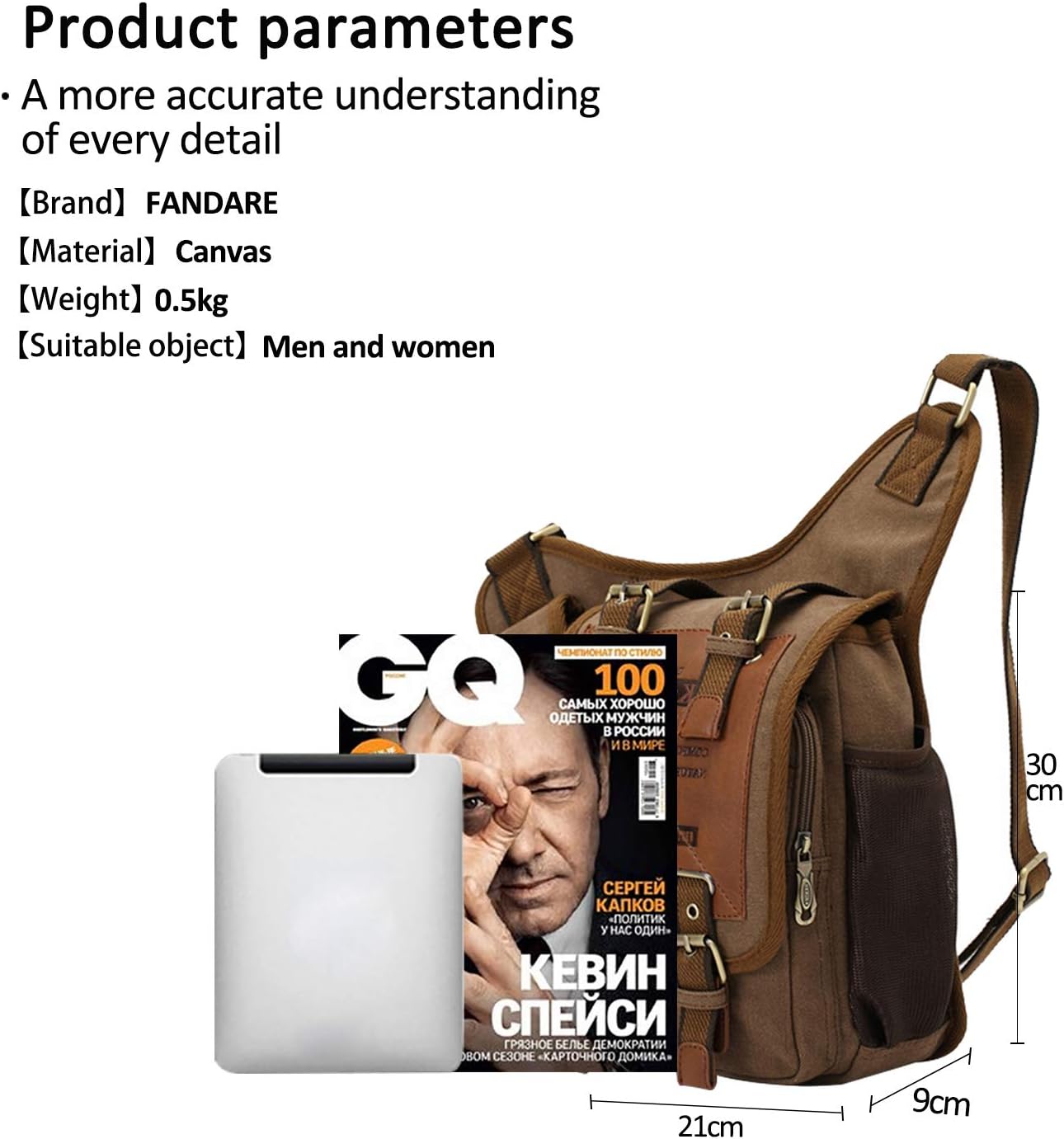 Fashion Shoulder Backpack Cross Body Bag Sling Bag Chest Pack Bag Chest Strap Bag One Strap Sport Bag Backpack Men/Women Cycling Hiking Camping Outdoor Travel Bag Canvas Black