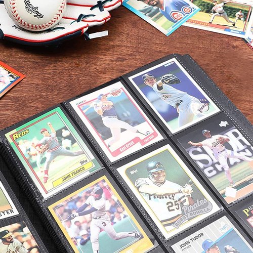 CTPOKO Trading Card Binder, 9-Pocket Sports Card Album Holder for TCG, MTG, Yugioh, Football, Basketball, Hockey and Baseball Cards - 30 Pages, 540 Card Capacity - Black