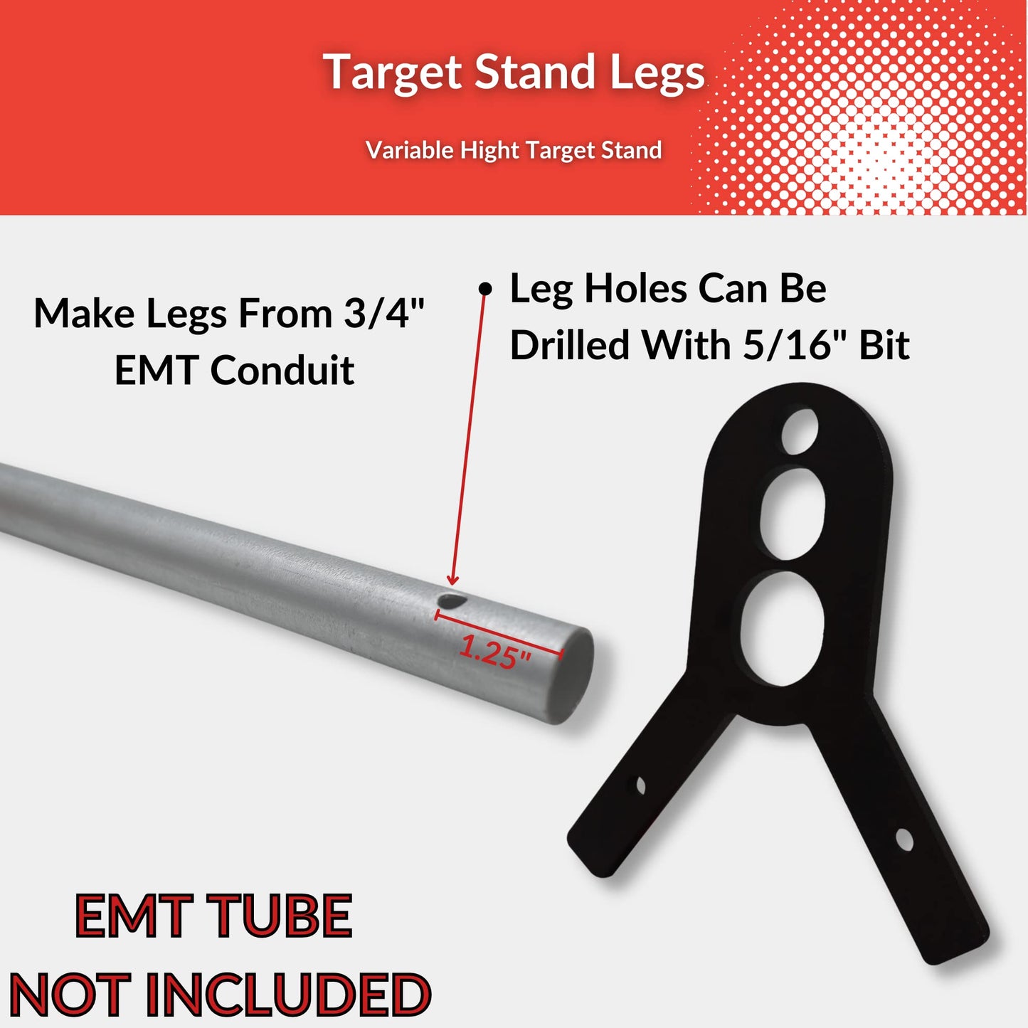 AR600 Steel Shooting Gallery Set - 8/6/4x5/16 for Rifles to 1500fpe .223/5.56 All Pistols Handguns