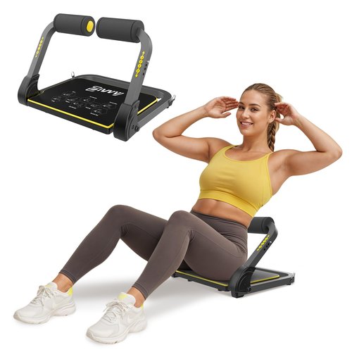 ZIWWVY Ab Workout Equipment, Ab Machine for Stomach Workout, Ab Trainer Machine for Home, Sit Up Machine with Resistance Bands and 330 LBS Weight Capacity, Ab Crunch Machine for Home Exercise