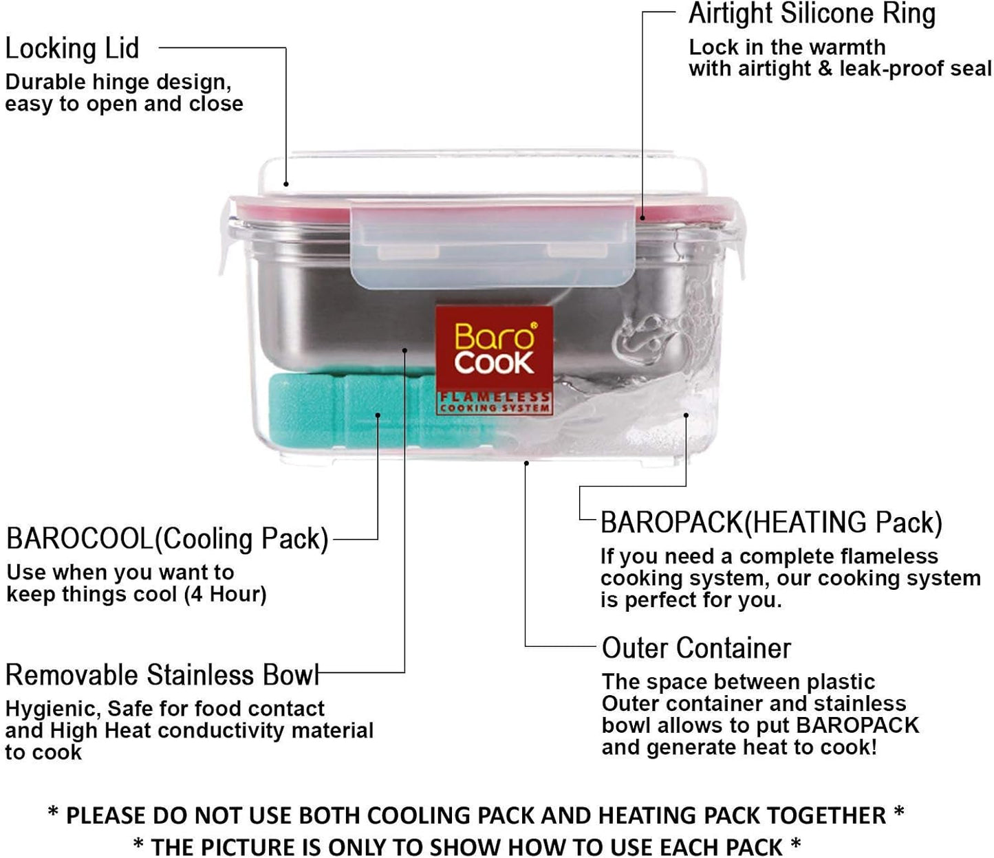 Rectangular Flameless Cookware System