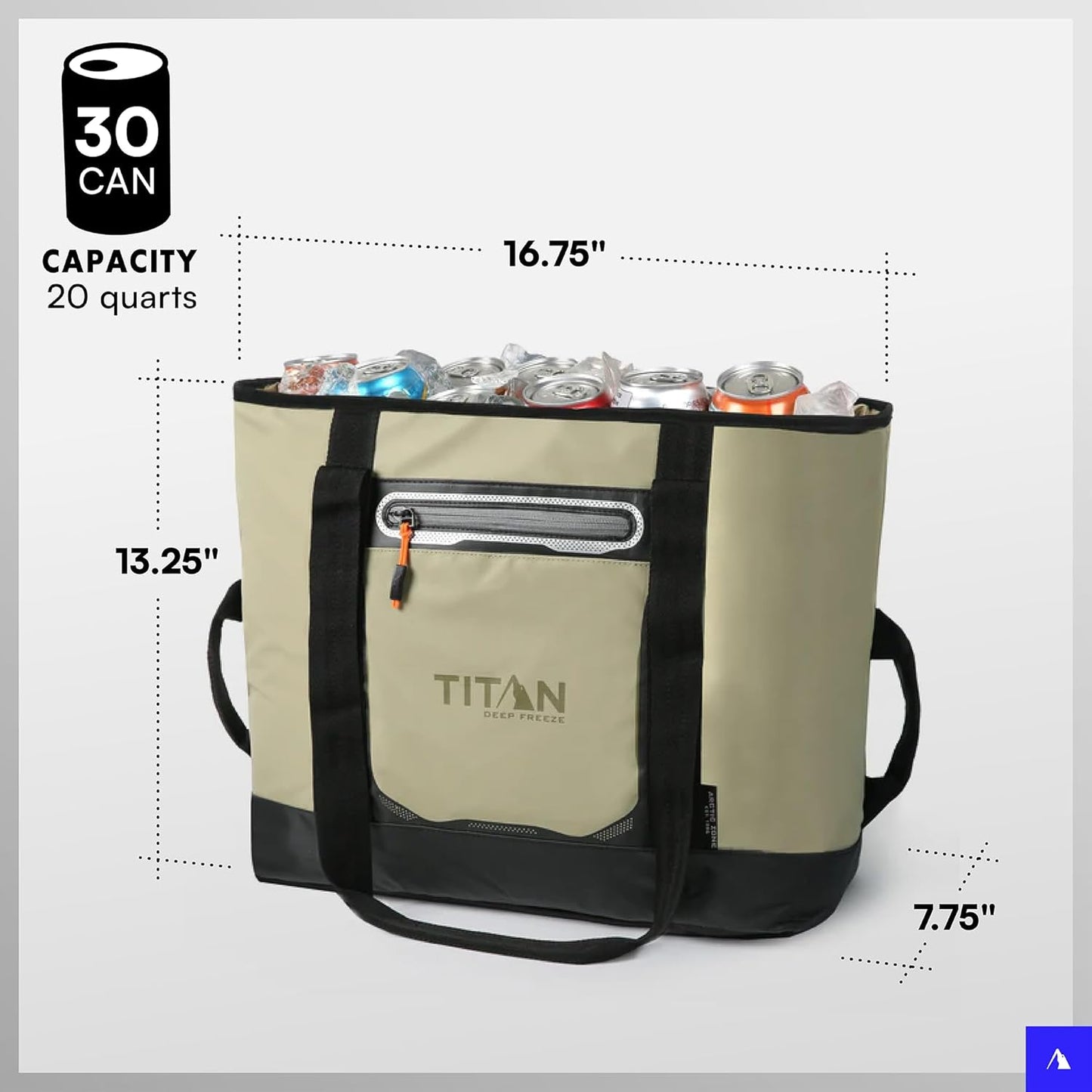 Titan by Arctic Zone Deep Freeze 30 Can Insulated Tote Bag