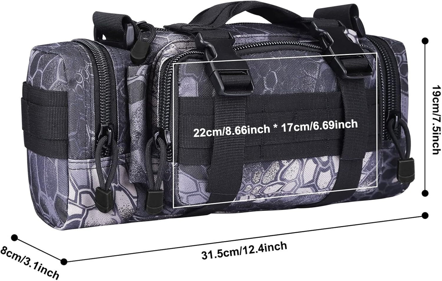 Tactical Waist Pack - G4Free Small Fanny Sling Bag with Hand Carry Handle