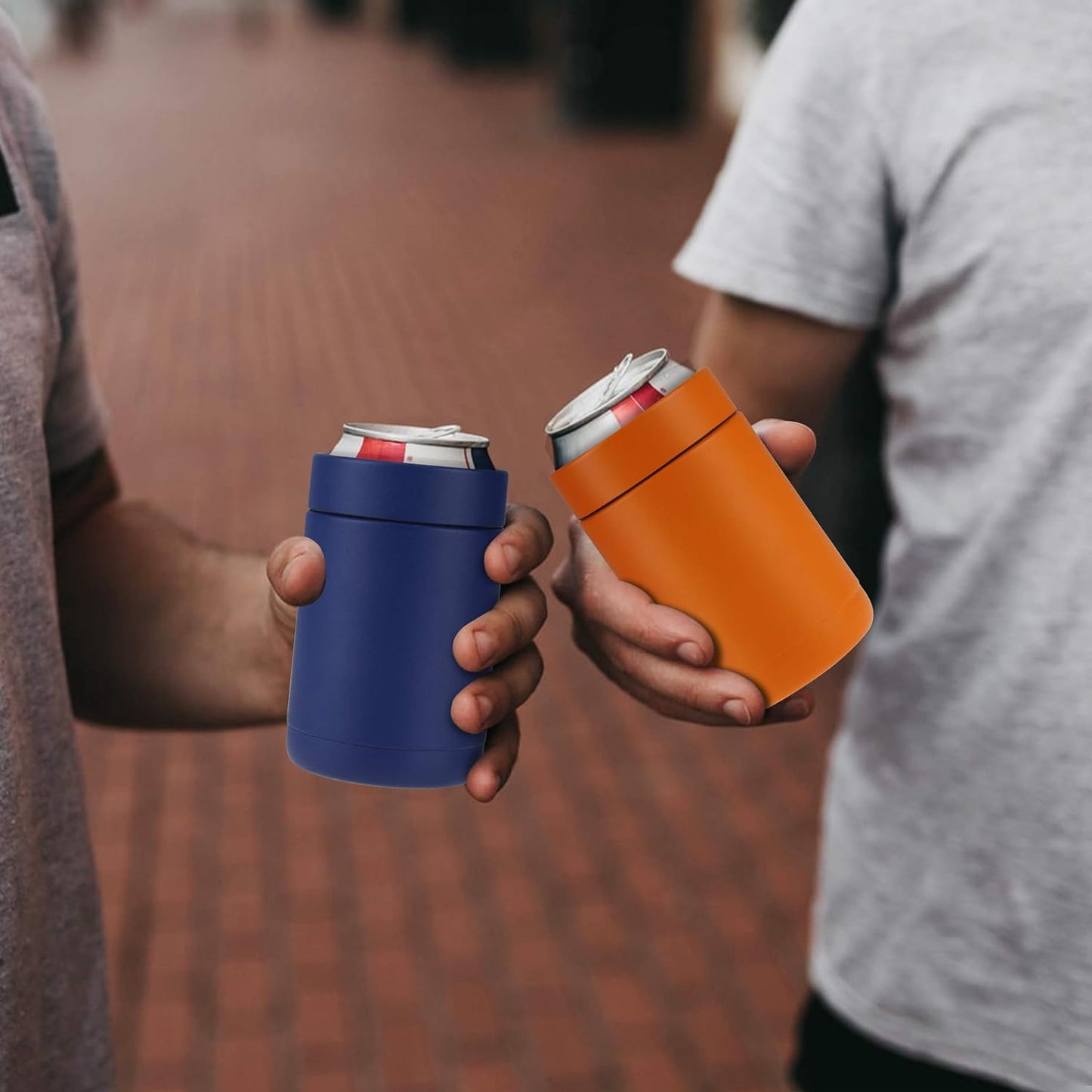 Tahoe Trails 12 oz Stainless Steel Double Wall Vacuum Insulated Can Cooler (Blue)