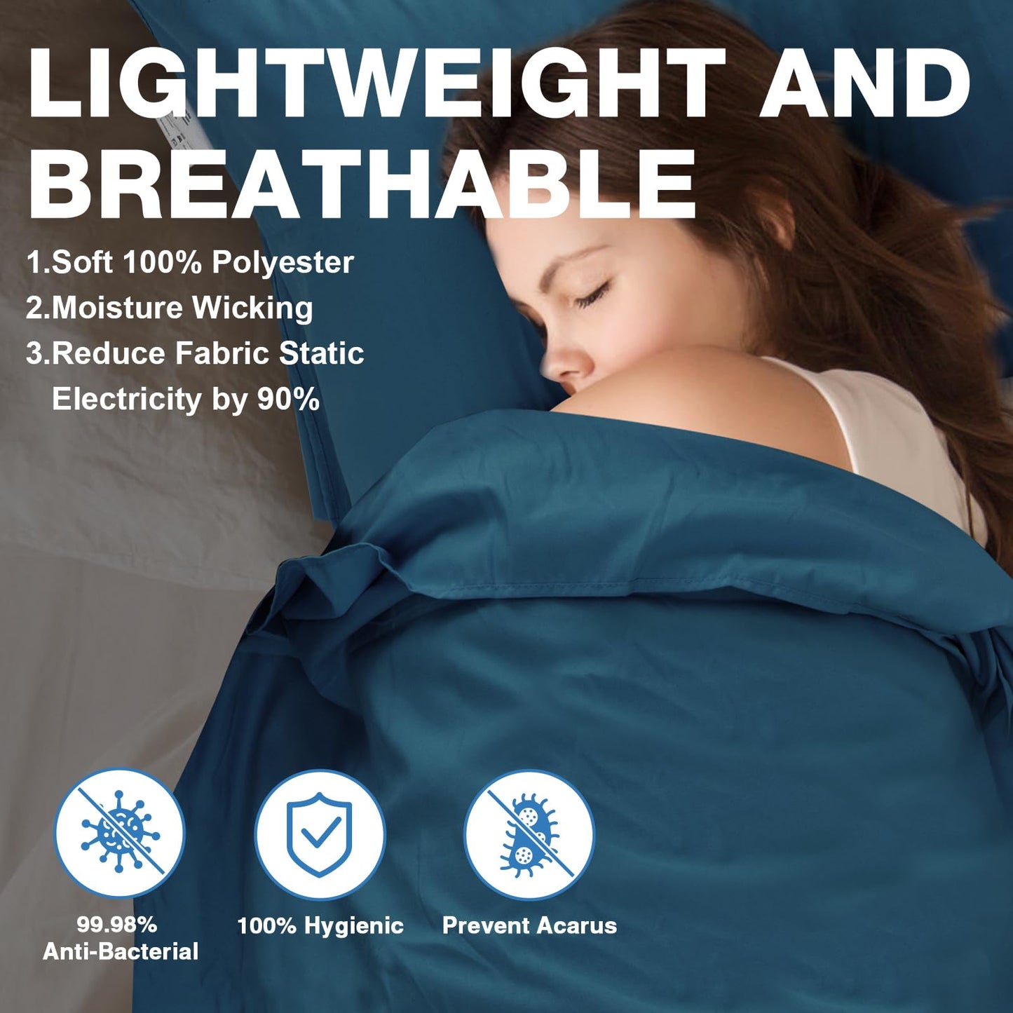 JAICOM Sleeping Bag Liner, Travel Sheets & Adult Sleep Sack, Ultralight and Portable Summer Sleeping Bag - Ideal for Backpacking, Hotels and Hostels, Business Trips, Camping