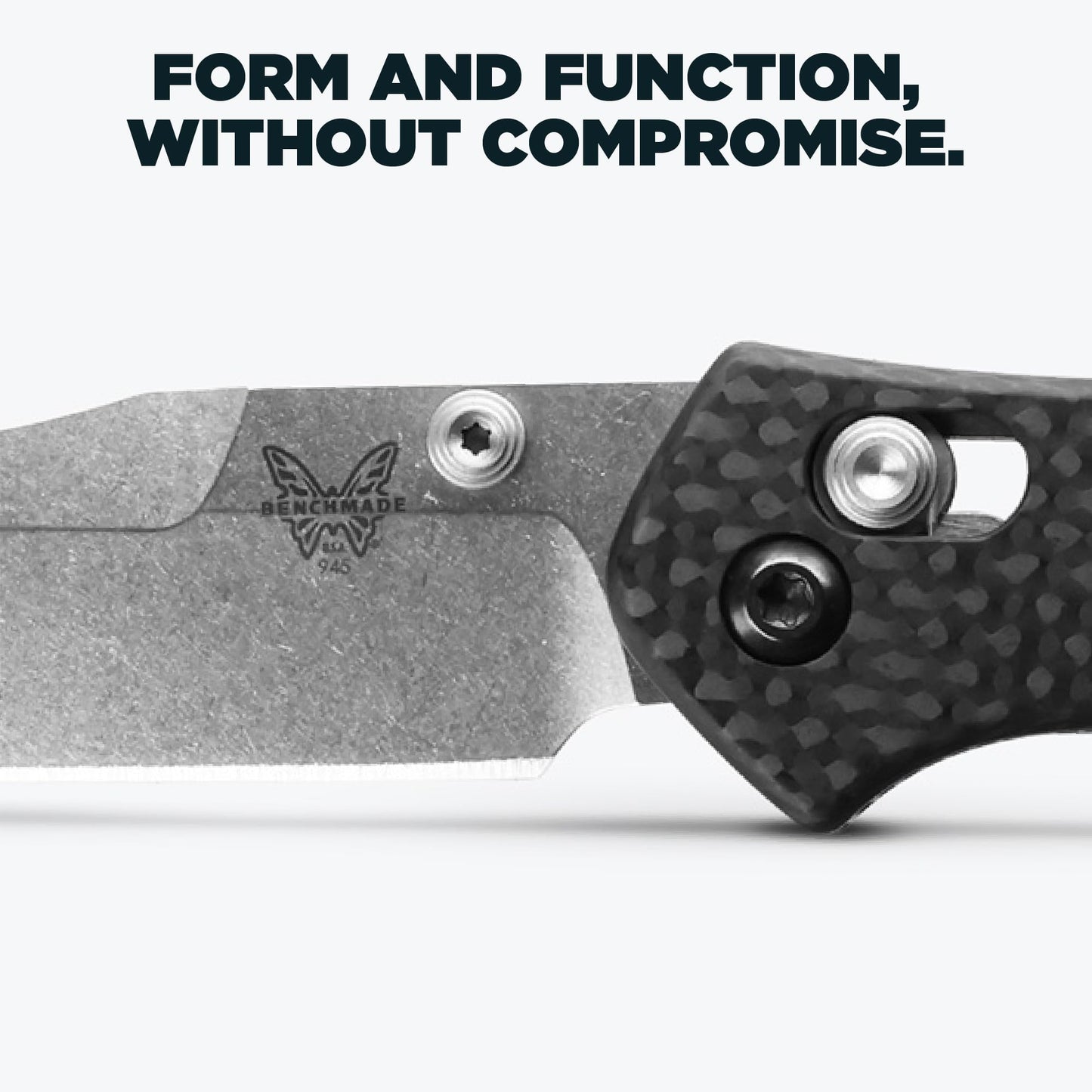 Benchmade - Mini Osborne 945 Folding Knife with Black Carbon Fiber Handle (945-2)