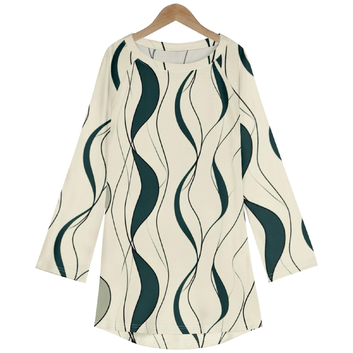 Plus Size Long Sleeve Tee Shirts for Women Loose Fit Fall Outfits 2024 Trendy Wave Linen Stripe Cotton Linen Tops Oversized Y2k Workout Yoga Pajama Crew Neck Casual Cotton Boho Winter Clothes,XL