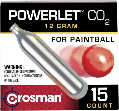 Crosman CC15PB CO2 Powerlet For Paintball (15-Count),Black