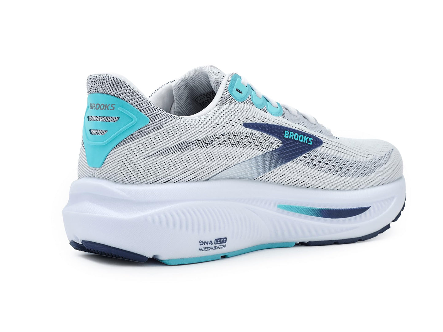 Brooks Men's Ghost 17 White/Beacon Blue/Ipanema 11.5 Medium