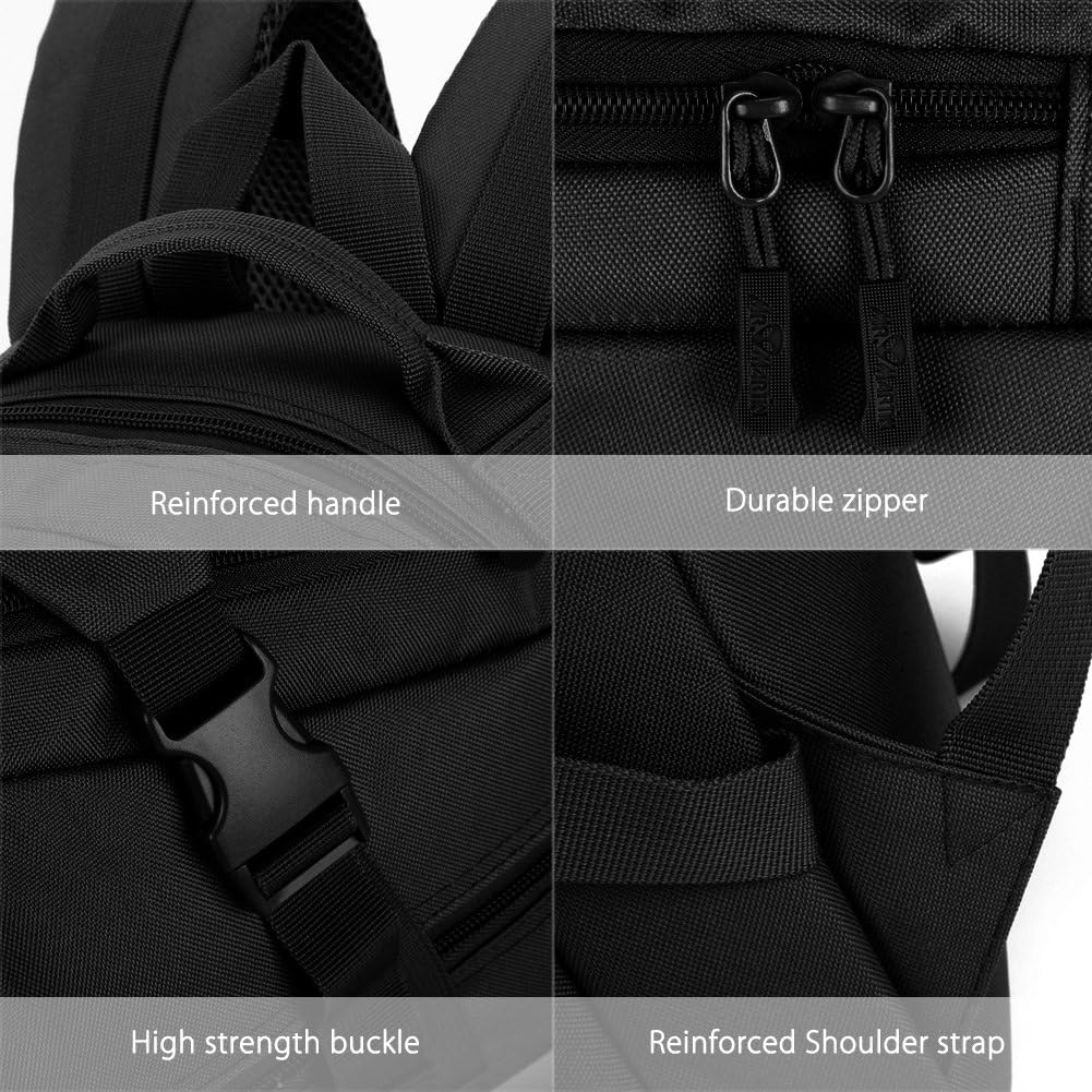 ArcEnCiel Motorcycle Backpack Tactical Military Bag for Outdoor Hiking Camping Trekking - Rain Cover+Patch Included