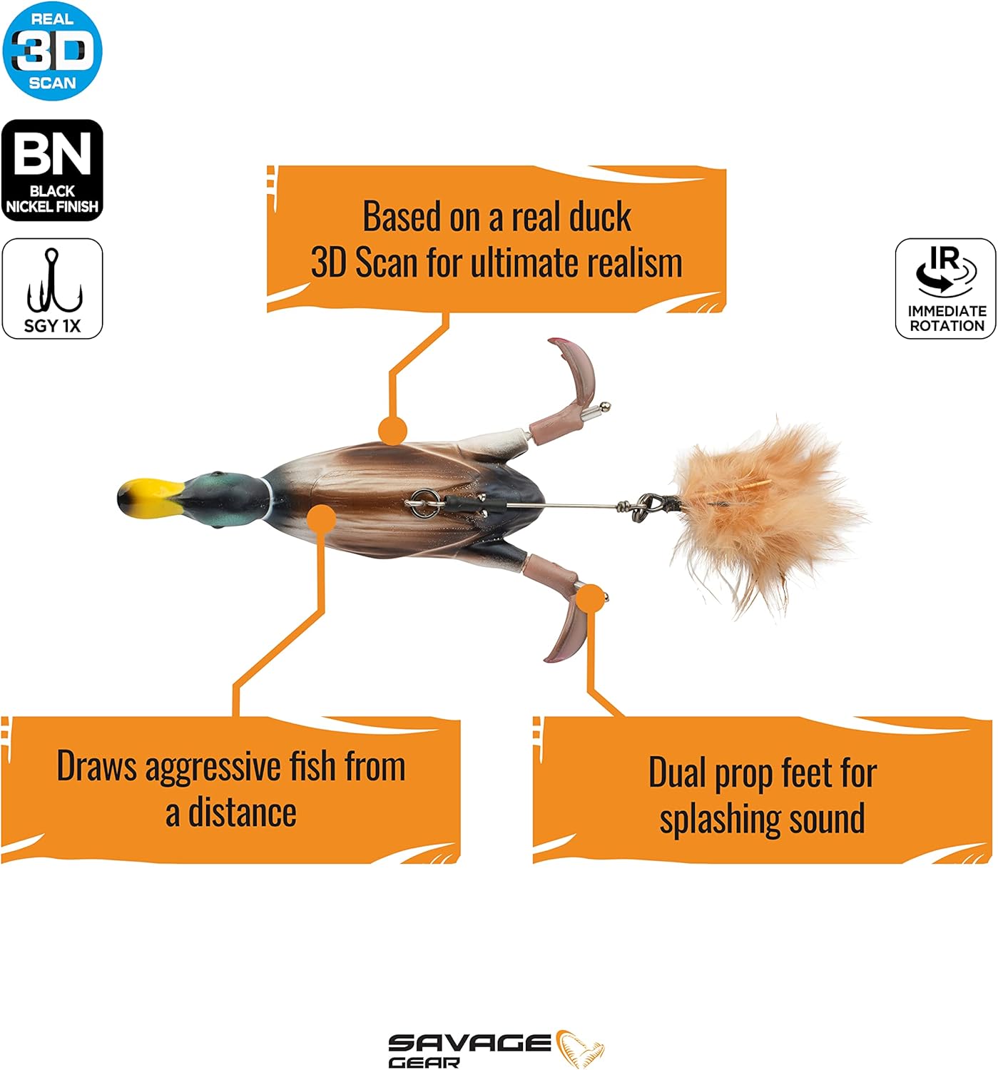Savage Gear 3D Duck Fishing Hard Bait