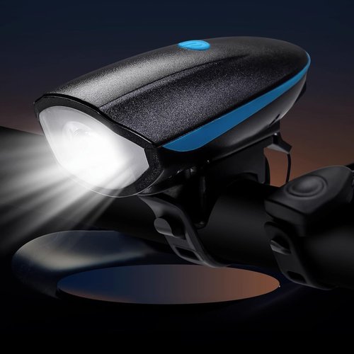 Bike Light, High Lumens Super Bright Bicycle Light, 5+3 Modes USB Rechargeable Bike Headlight & Tail Light Set, Waterproof Safety Bike Front & Rear Light for Road, Mountain, Night Riding