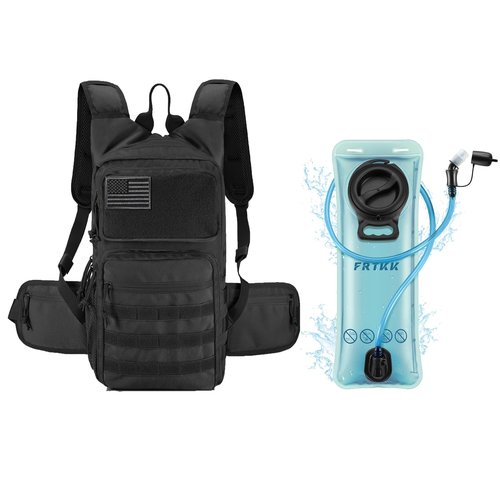 FRTKK Hydration Backpack with 3L TPU Hydration Bladder, Lightweight Insulation Hydration Pack for Cycling, Hiking, Running, Climbing, Hunting, Biking