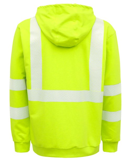 BOCOMAL FR Hoodies Pullover High Visibility 7.5oz Lightweight Non Fleece Hi vis Flame Resistant Reflective Hooded Sweatshirts