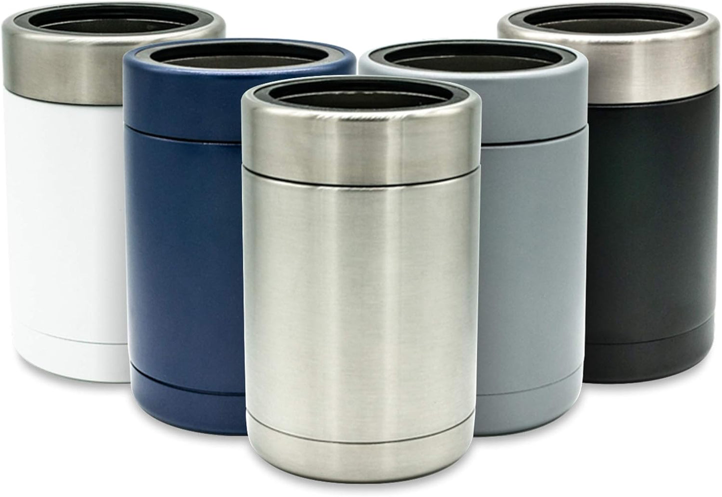 Tahoe Trails 12 oz Stainless Steel Double Wall Vacuum Insulated Can Cooler (Blue)
