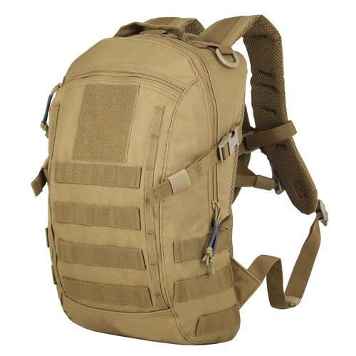 PAIWPHLI Small Tactical Backpack Military Daypack 12L Molle Bag Rucksack Army Daypack for Outdoor,Hiking,Camping,Travel (Tan)