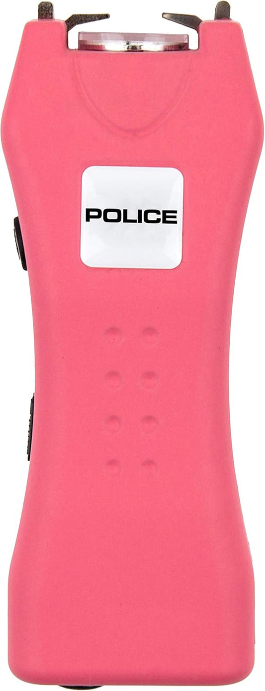 Police Stun Gun for Self Defense 618 – High Voltage Mini Rechargeable with LED Flashlight, Compact & Heavy Duty – Personal Security for Women - Pink