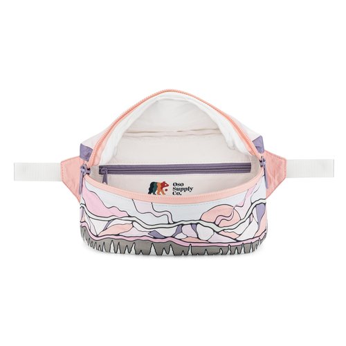 Oso Supply Co - Fanny Pack for Women and Men, Perfect Crossbody Running Pouch for Workouts, Hiking, Sports, Festivals, Outdoors, Traveling, Belt Bag Holds Phone and Accessories (Rocky Mountain)