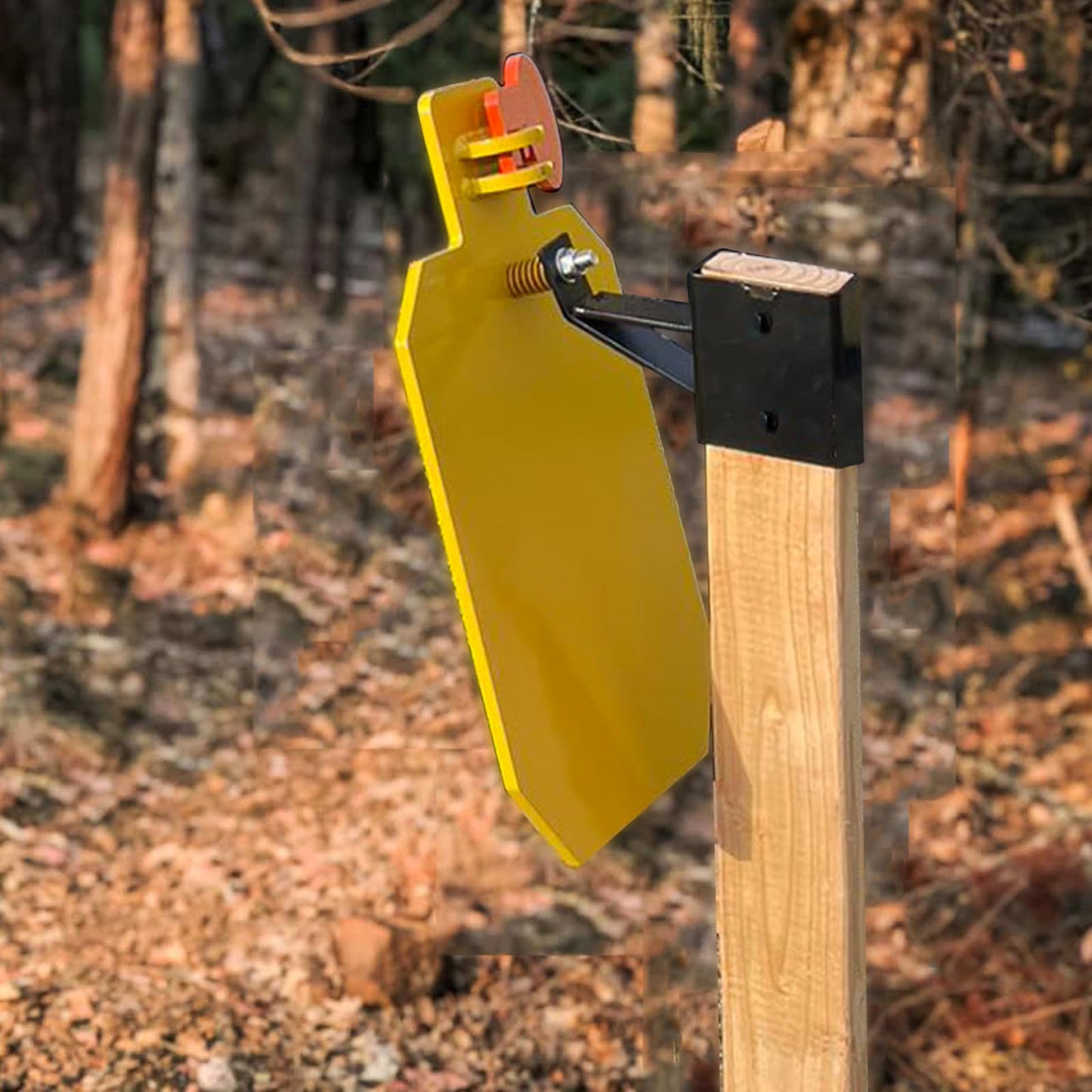 ATFLBOX 2x4 AR500 Steel Gong Target Hanger, Mount Bracket for IDPA/IPSC Torso Silhouette Metal Targets (1 Pack)