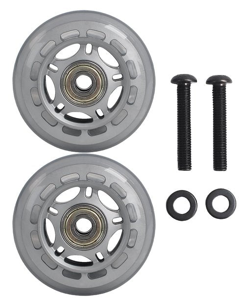 Replacement Front Wheels Compatible with Peloton Bike – 2.72 Inch Exercise Bike Transport Caster Kit, Mobility Replacement Wheels for Home Gym or Apartment Use