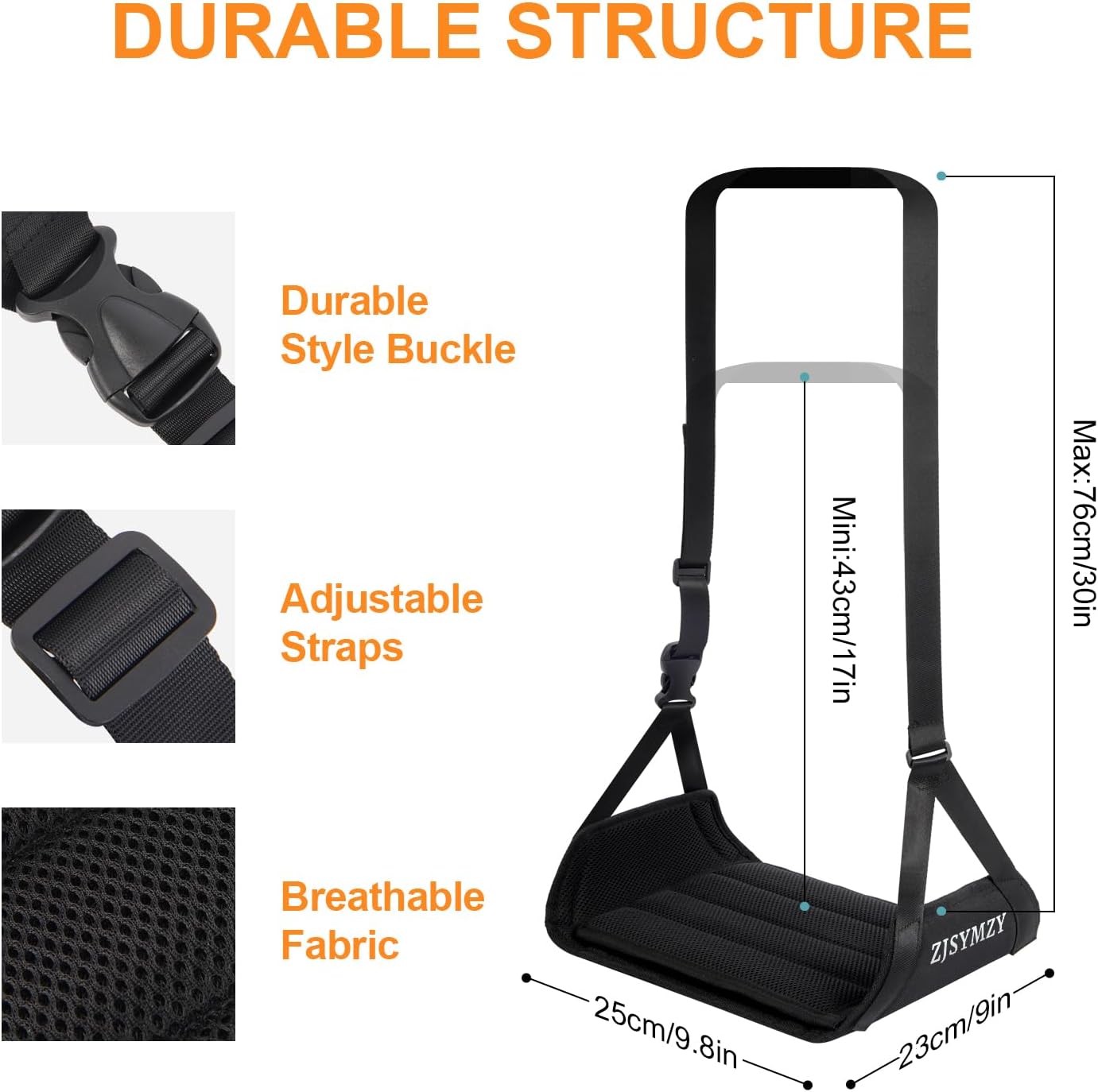 Foot Hammock for Plane Travel,Memory Foam Airplane Foot Rest with Extended Adjustment Strap,Leg Hammock for Airplane Travel Essentials,Plane Foot Hammock,Comfy Foot Hanger