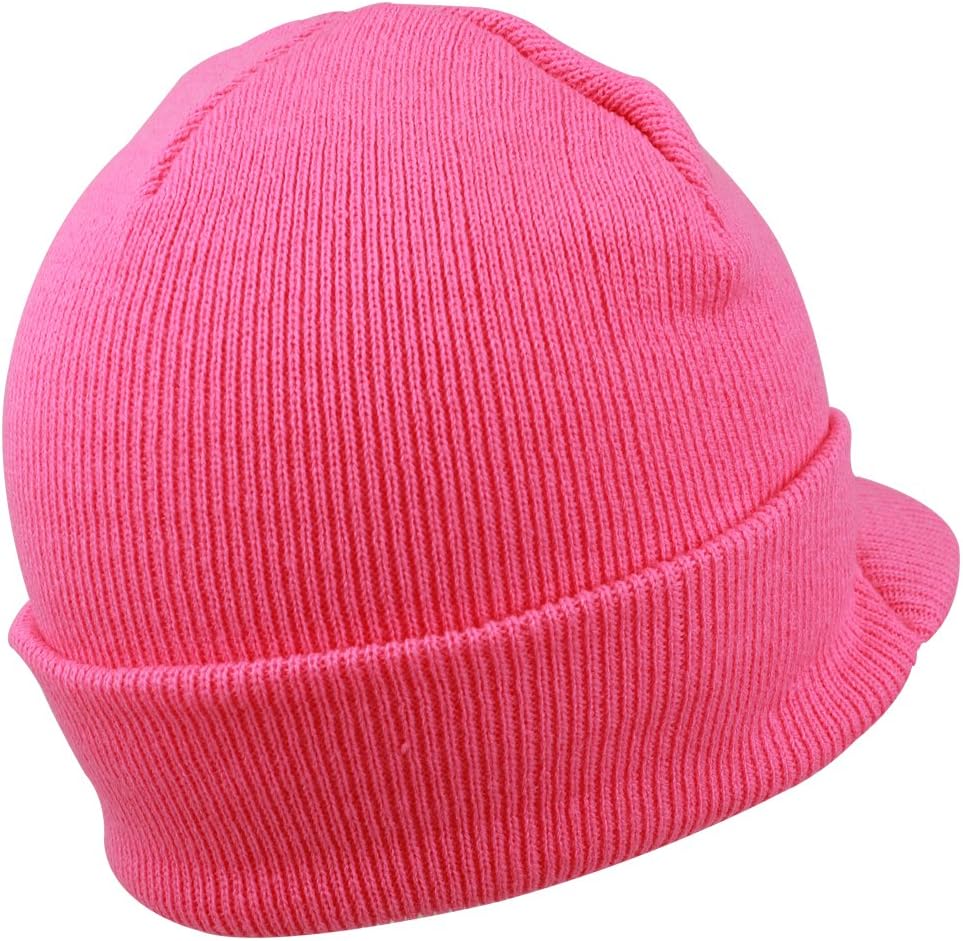 Armycrew Neon Snug Fit Knitted Beanie Visor Cap