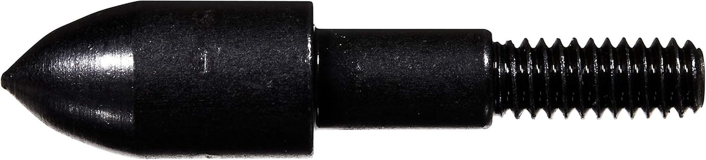 Allen Company Archery Bullet Points - Soft Arrow Tips for Target Practice - Screw-On Design - Reduces Wear and Tear on Targets - Multiple Sizes/Grain - 12-Pack - Black