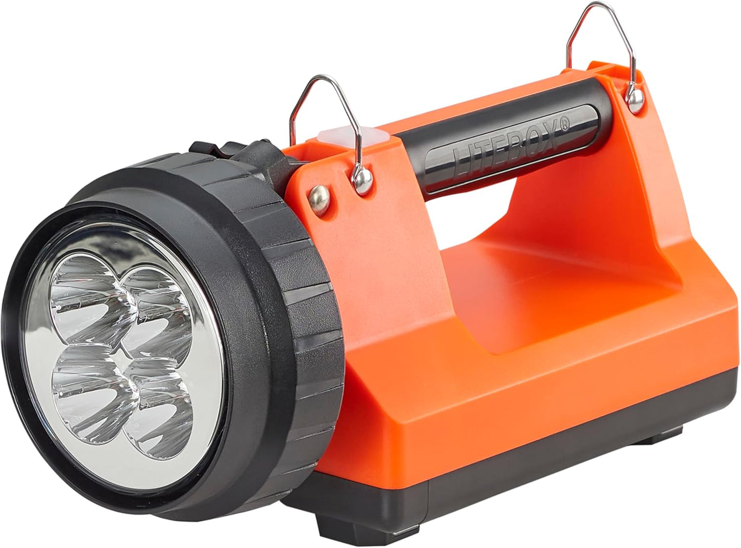 Streamlight 45882 E-Spot FireBox 1500-Lumen 110000 Candela Rechargeable Spot Beam Lantern with Dual Rear LEDs, and Heavy Duty Shoulder Strap Without Charger, Orange