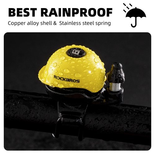 ROCKBROS Classic Bike Bell Bicycle Bell Mountain Bike Bells 80dB, Aluminum Alloy Rotatable Base, Fit for 0.86-1.34in/22-34mm Bicycle Handlebars,Pink