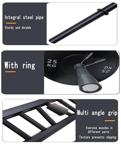 Strength Training Equipment Swiss Barbell Multi Grip Barbell: 35 lb Professional Heavy Duty