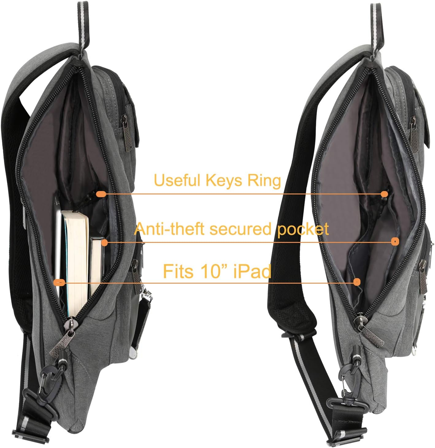 Small Crossbody Sling Bag - Versatile Shoulder Backpack for Everyday Use