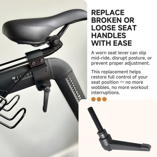 MZCTD Peloton Seat Slide Lever – L-Shaped Horizontal Saddle Adjustment Knob for Fore-AFT Positioning – Alloy Replacement for Indoor Bike