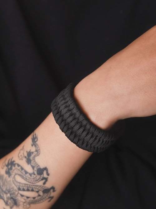 HAQUIL Men's Adjustable Paracord Survival Bracelets with Metal Clasp, Durable Tactical Rope Wristband
