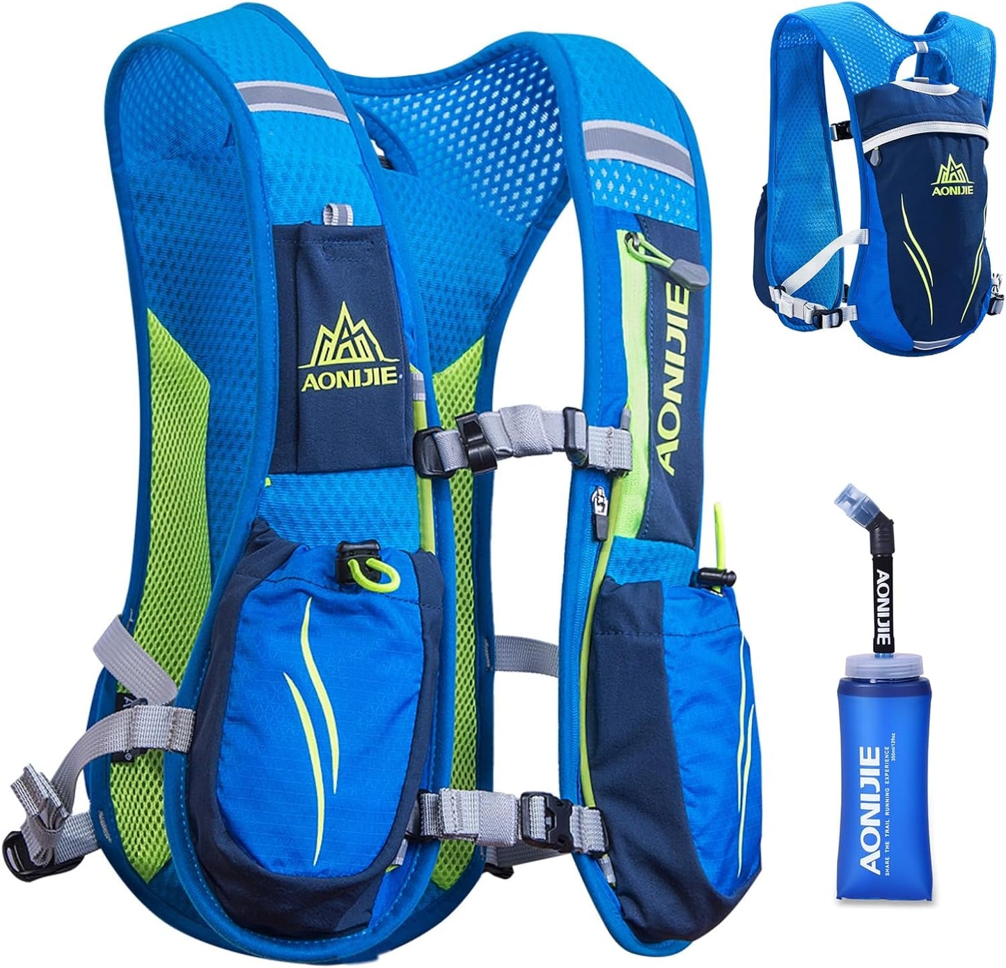 TRIWONDER 5L Running Hydration Vest Pack Backpack for Women Men 5.5L Runner Trail Race Marathon Triathlon Cycling Jogging Hiking Gym