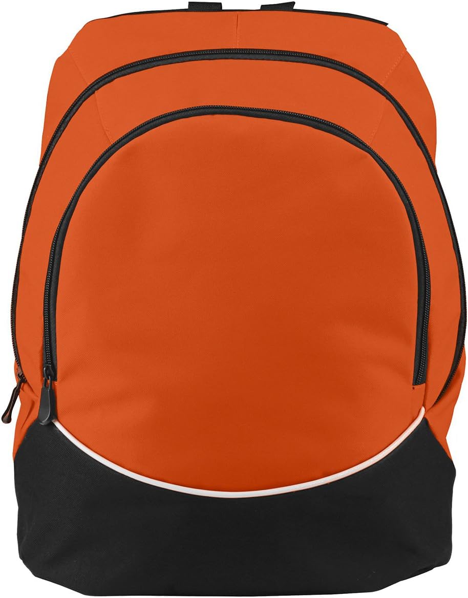 Tri-Color Large Backpack for Sports & Travel - Purple/Black/White by Augusta Sportswear