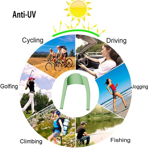 Hairwilly Advanced Cooling Shawl Arm Sleeve Sun Protection Comfortable & Breathable for Women Men
