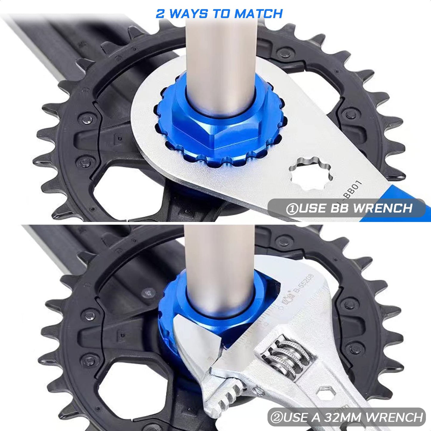 KIEVODE 12-Speed Front Direct Mount Chainring Removal Tool Lock Ring Installation Tool for Shimano M7100 M8100 M9100 M9120 Mountain Bike Road Bicycle MTB Crankset