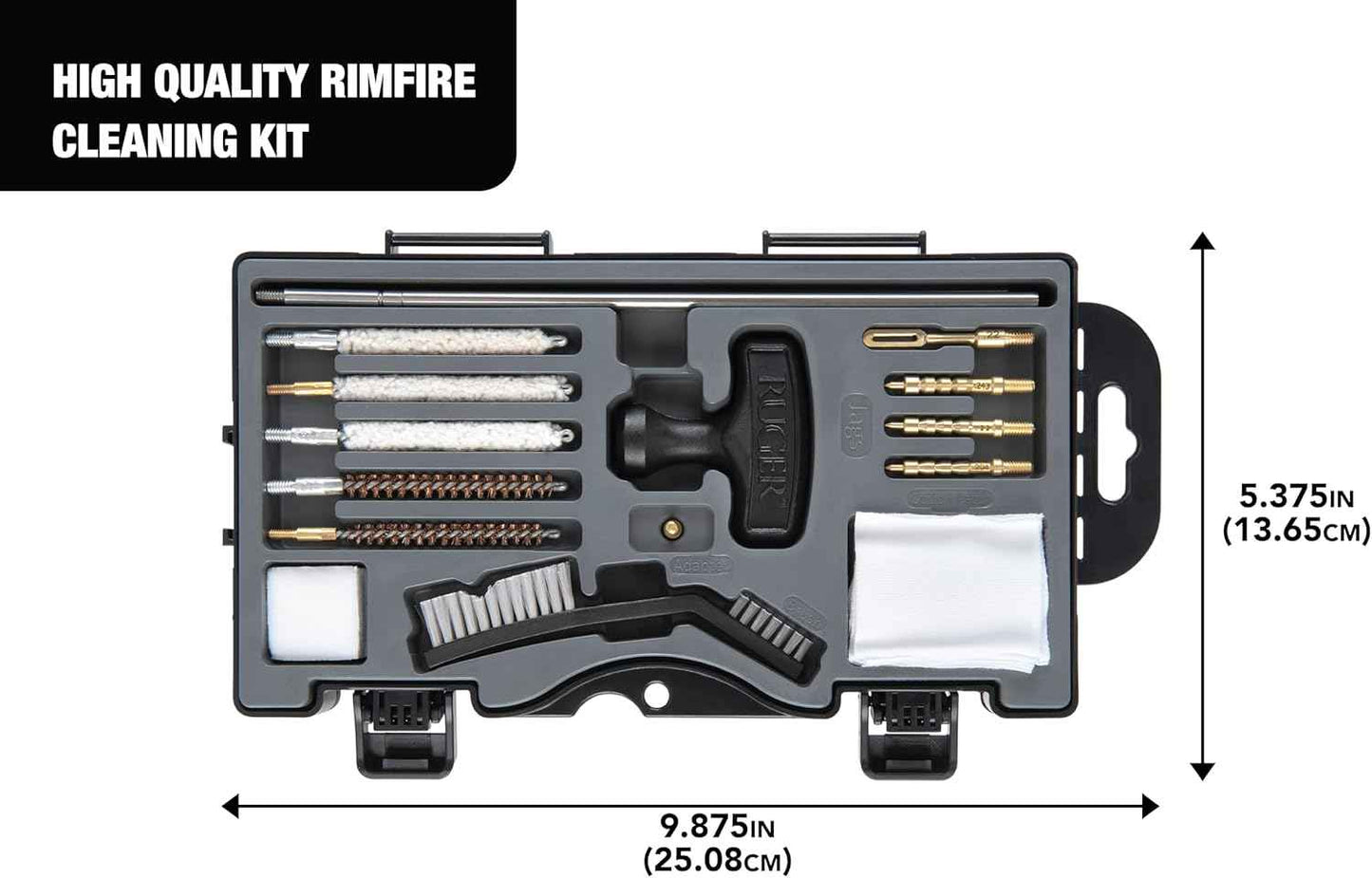 Ruger Gun Cleaning Kit with Case – All-in-One Firearm Maintenance for Handguns, Rifles & Shotguns