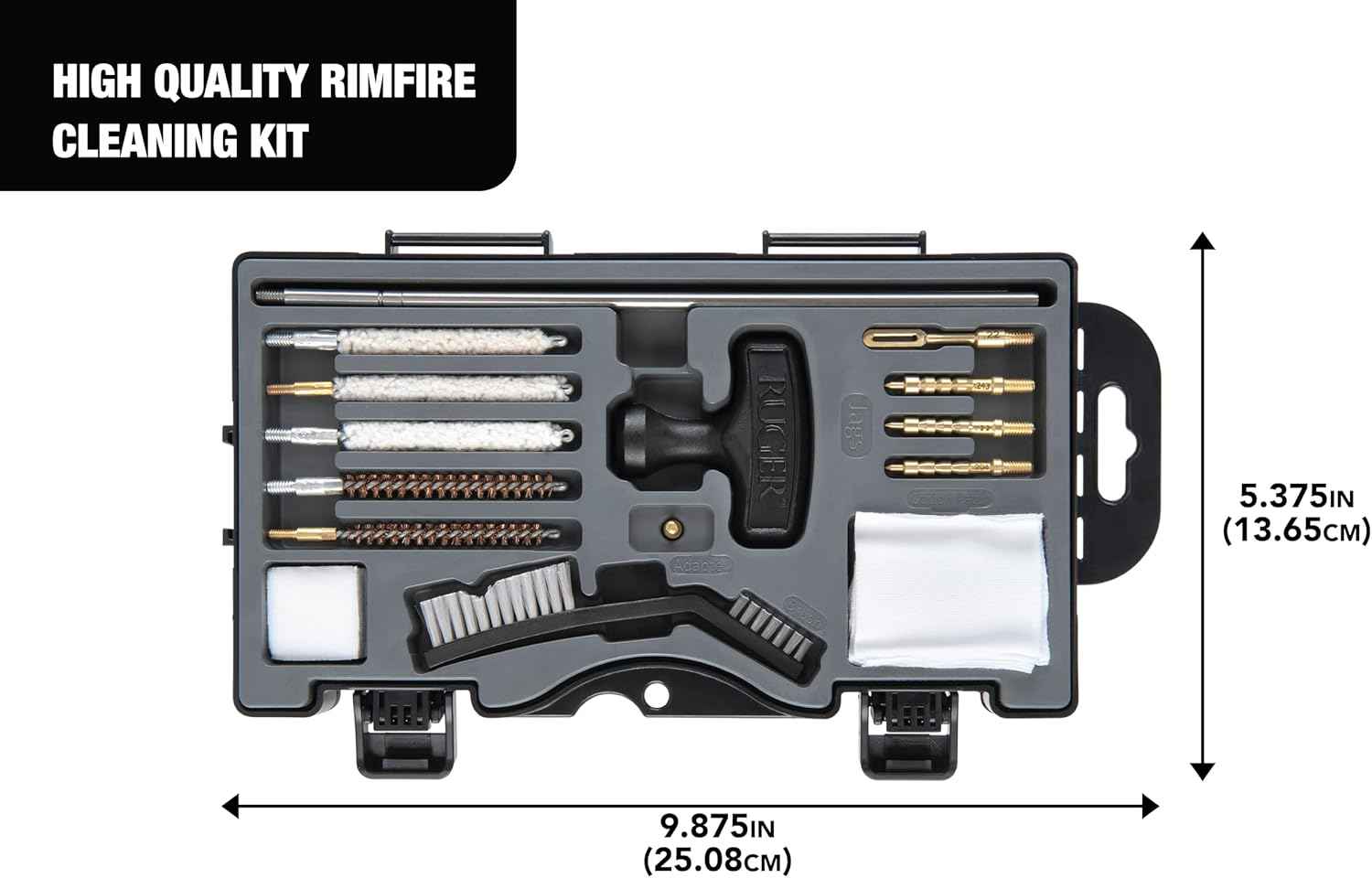 Ruger Gun Cleaning Kit with Case – All-in-One Firearm Maintenance for Handguns, Rifles & Shotguns