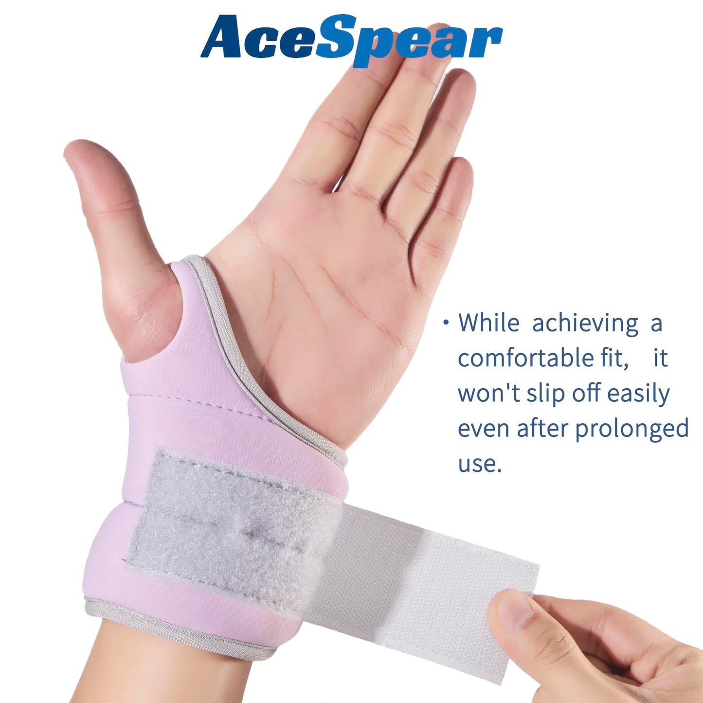 AceSpear Wrist Weights with Thumb Loops Lock for Men Women 1lb*2 2lbs*2 3lbs*2 Ankle Weights Weighted Gloves for Running Strength Training Walking Exercises (Purple, 1 lb x 2)