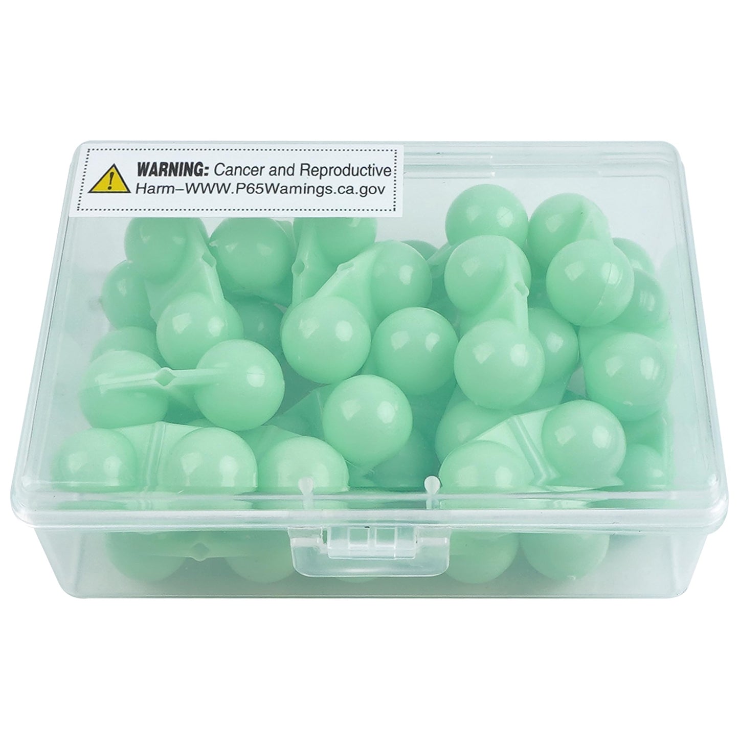 AGOOL Fishing Double Rattle Beads, 40pcs Catfish Rattles for Fishing Catfishing Rattles Catfish Rig Portable Plastic Fishing Beads Fishing Bells Accessory for Catfish Striper Bass Pompano