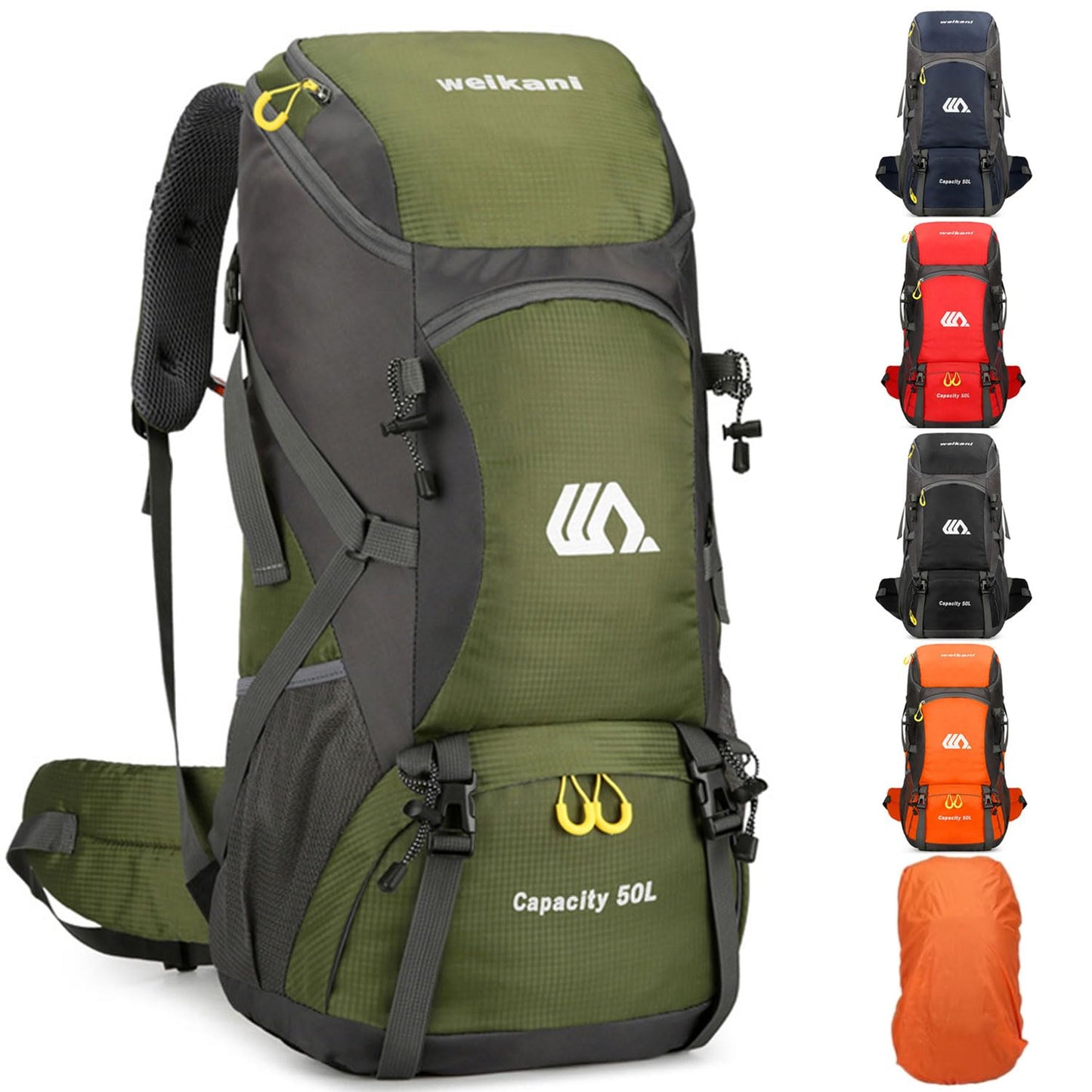 Favuit Hiking Backpack 30L, Lightweight Travel Backpack Camping Essentials Bag Outdoor Sport Daypack for Men Women Trekking Hunting Adventure Gear (Green)