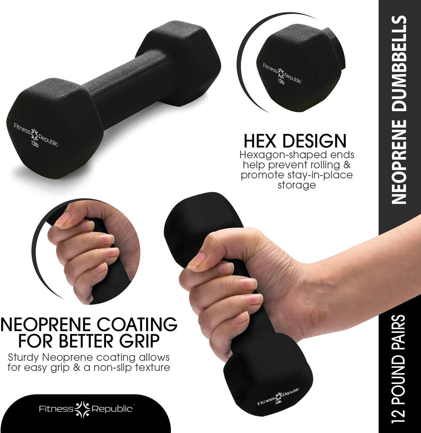 Neoprene Dumbbells Weight Storage Rack - 2.0 MM Thick Steel Weight Organizer - Ideal Choice for Home Gym - Easy to Assemble and Store