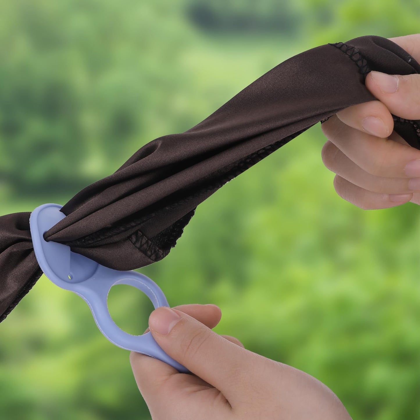 4 Pcs Water Bottle Hanging Buckle Clip Portable Mineral Holder Carabiner Nylon Backpack Belt Webbing Strap Waist Buckle for Outdoor Camping Hiking Traveling (Bue, pink, grey, green)