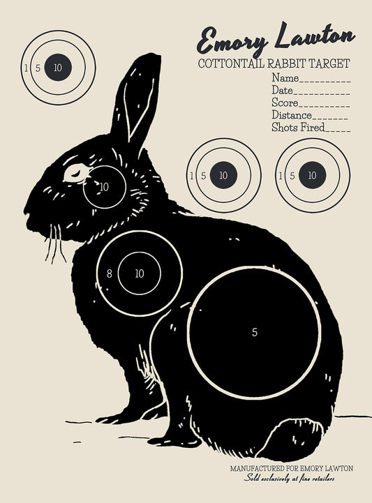 12-Pack Retro Rabbit Shooting Targets | 11'' x 8.5" | Vintage Style and Durable